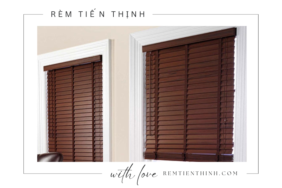 Rèm giả gỗ có giá thành thấp hơn nhiều so với rèm gỗ tự nhiên