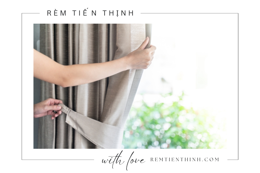 Rèm vải cản nhiệt khá tốt cho không gian sống