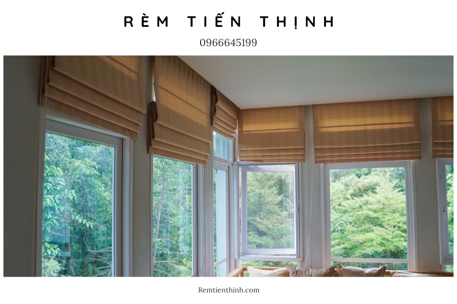 Rèm roman cản nhiệt nhỏ gọn, tiện tích