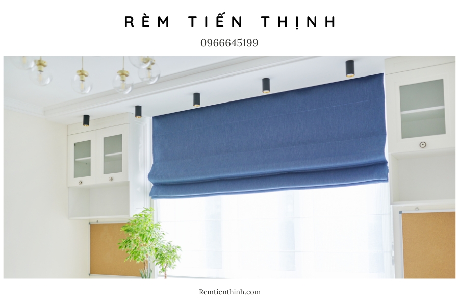 Rèm roman cản nhiệt có chất liệu đa dạng, màu sắc phong phú