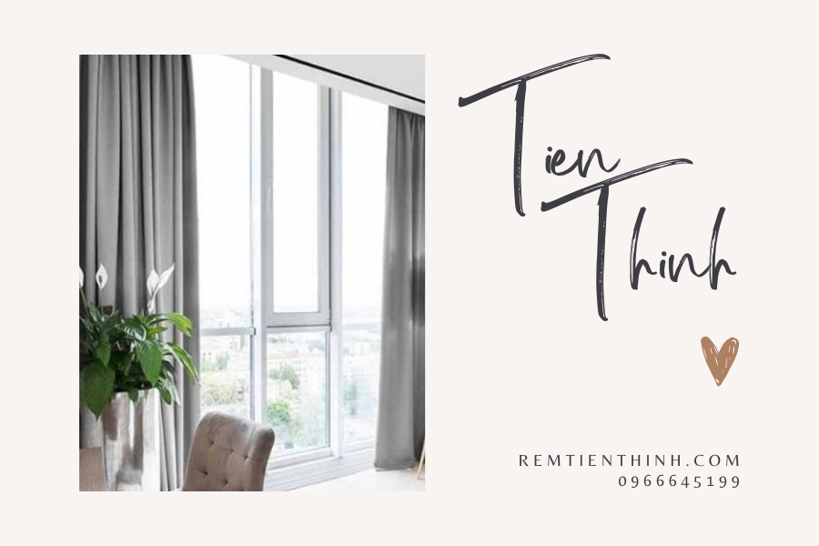 Rèm xám được sử dụng cho nhiều loại không gian