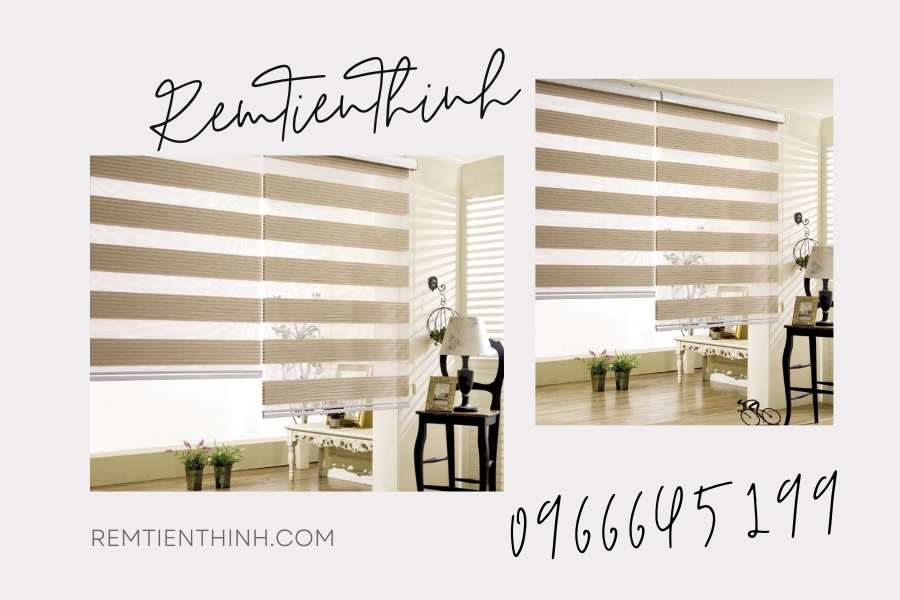 Kết hợp hài hòa giữa rèm cuốn cầu vồng với nội thất