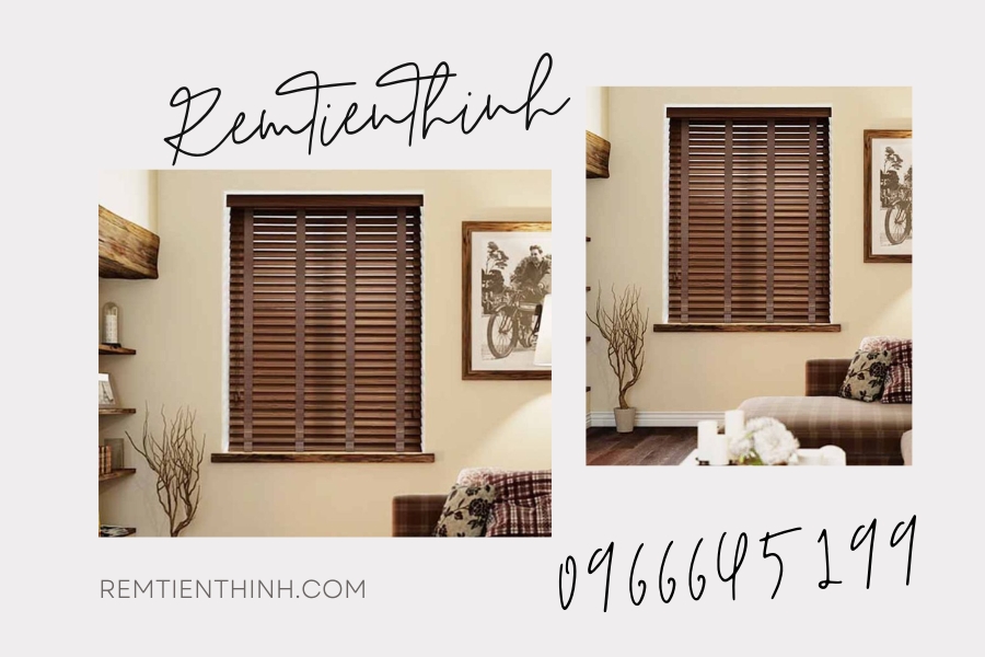 Rèm gỗ tự nhiên với độ bền lâu dài