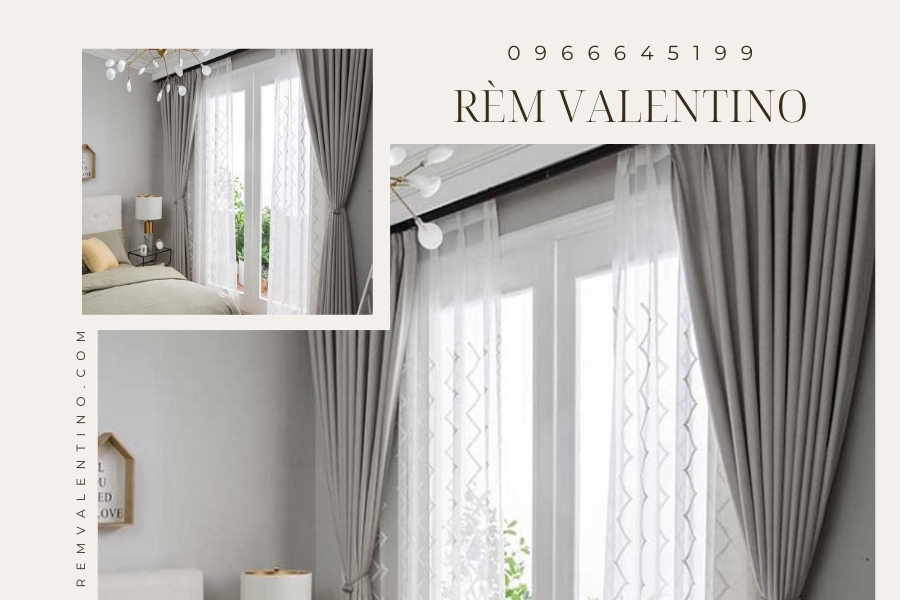 Rèm 2 lớp nhẹ nhàng cho phòng ngủ