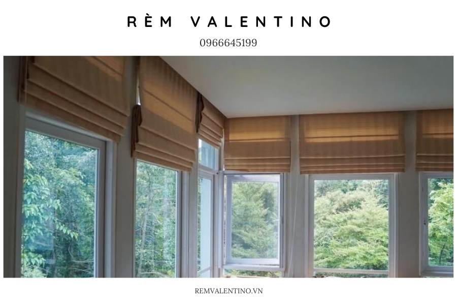 Rèm Roman thanh lịch, tiết kiệm không gian