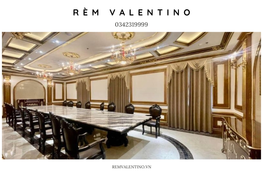 Chất liệu vải cao cấp của mẫu rèm tân cổ điển