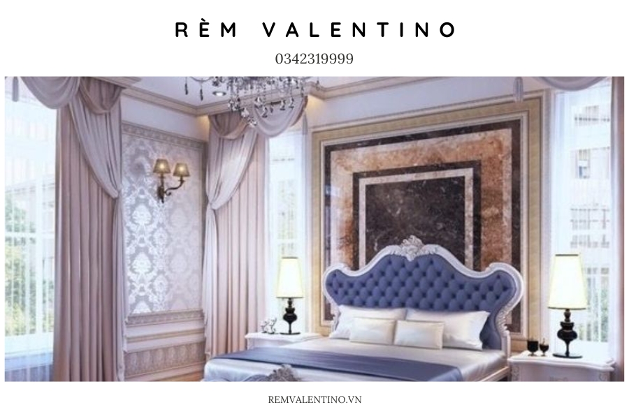 Thiết kế rèm phòng ngủ nhẹ nhàng