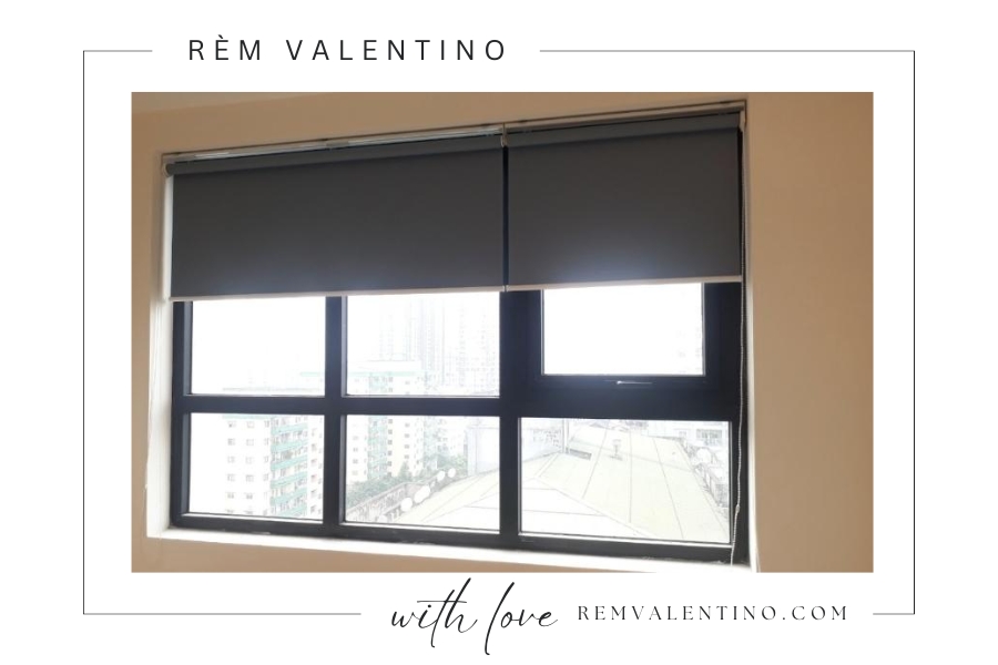 Rèm cuốn trơn văn phòng