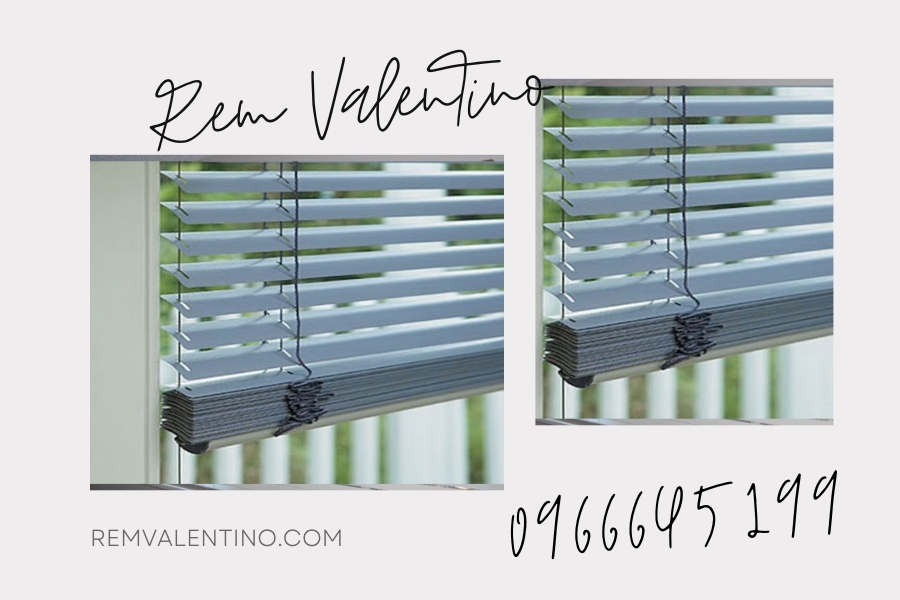 Rèm sáo nhôm được cấu tạo từ nhiều bộ phận khác nhau