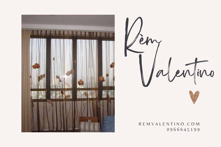 Rèm thêu nghệ thuật phòng ngủ