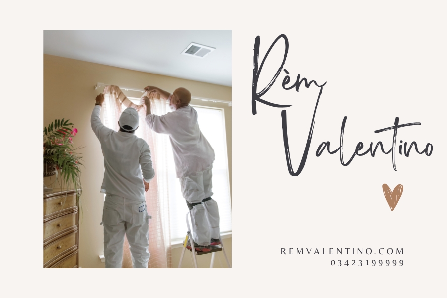 Gắn rèm, tấm rèm, lá rèm vào các móc cài