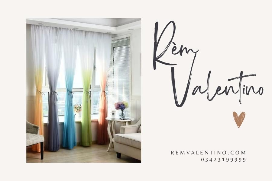 Rèm cửa sổ phòng khách: Rèm ombre