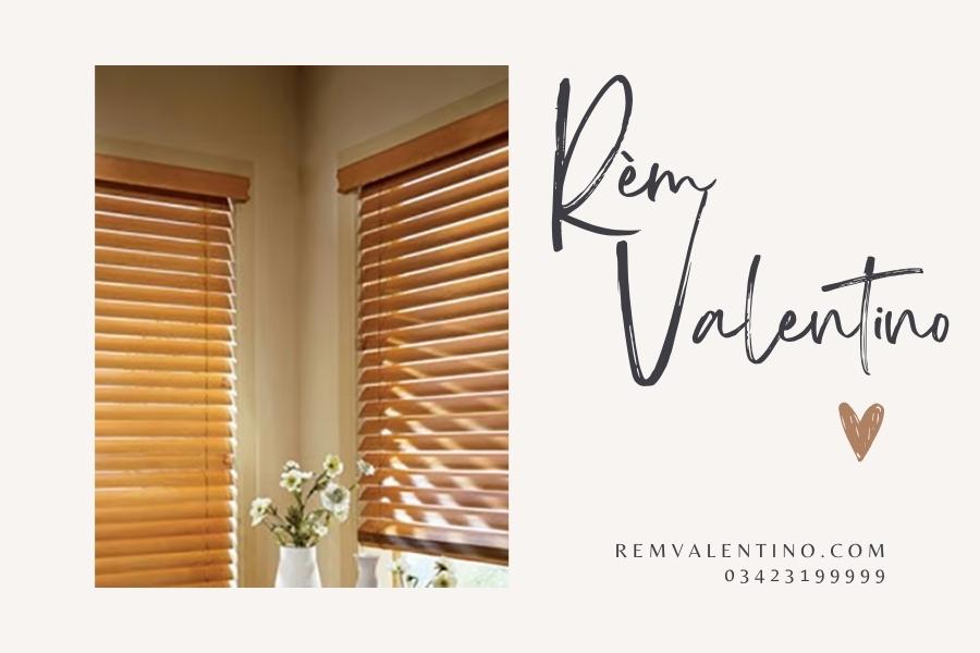 Rèm che nắng phòng ngủ: Rèm sáo bằng gỗ