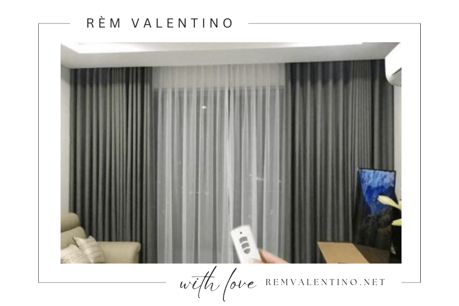 Chinh phục không gian với sự mềm mại của rèm vải tự động.