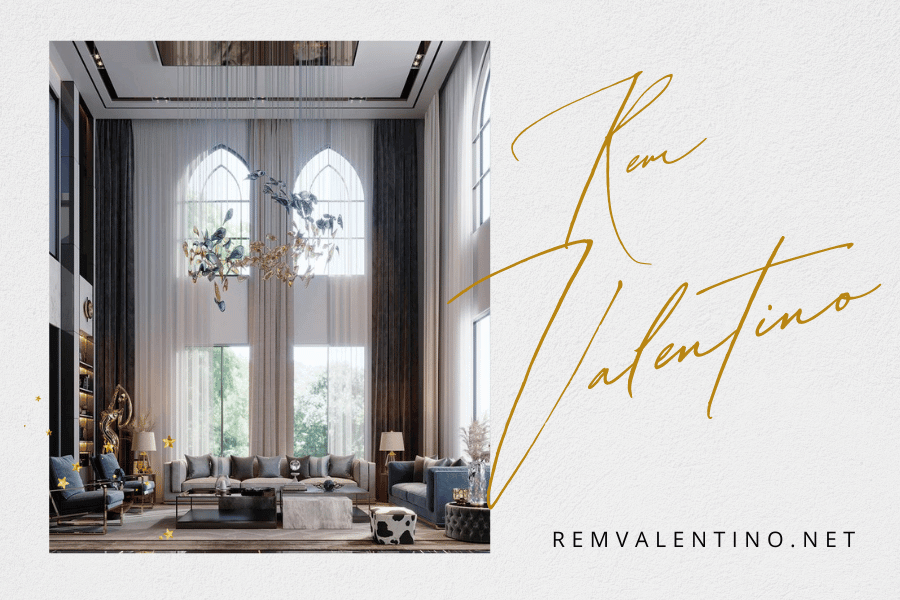 Rèm vải thông tầng cho không gian sống thêm phần sang trọng