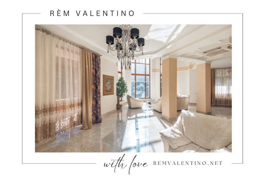 Tường màu trắng nên chọn rèm cửa màu gì