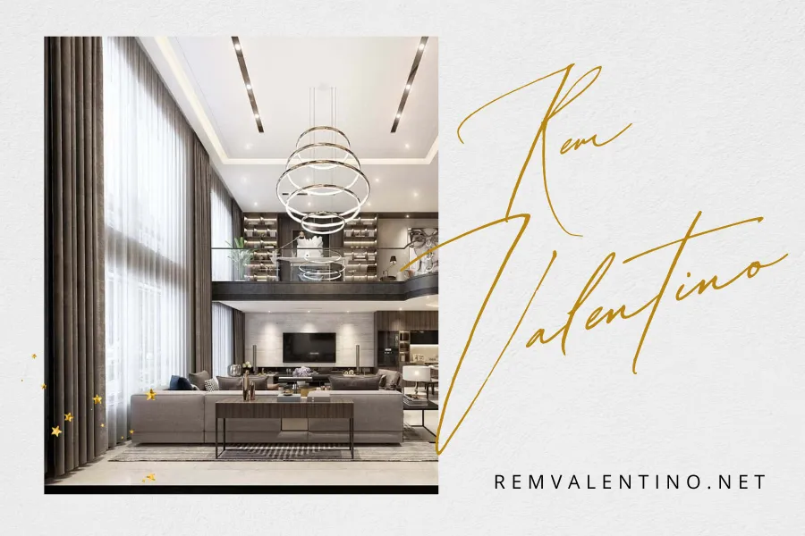 Cùng rèm thông tầng tạo ra không gian sống rộng lớn và thoáng đãng.