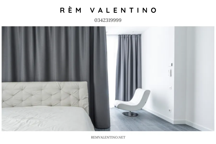 Rèm vải là điểm nhấn quyến rũ tạo nên không gian riêng tư.