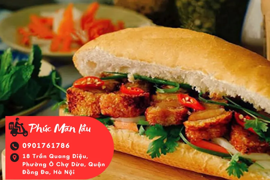 Bánh mì heo quay Phúc Mãn Lầu