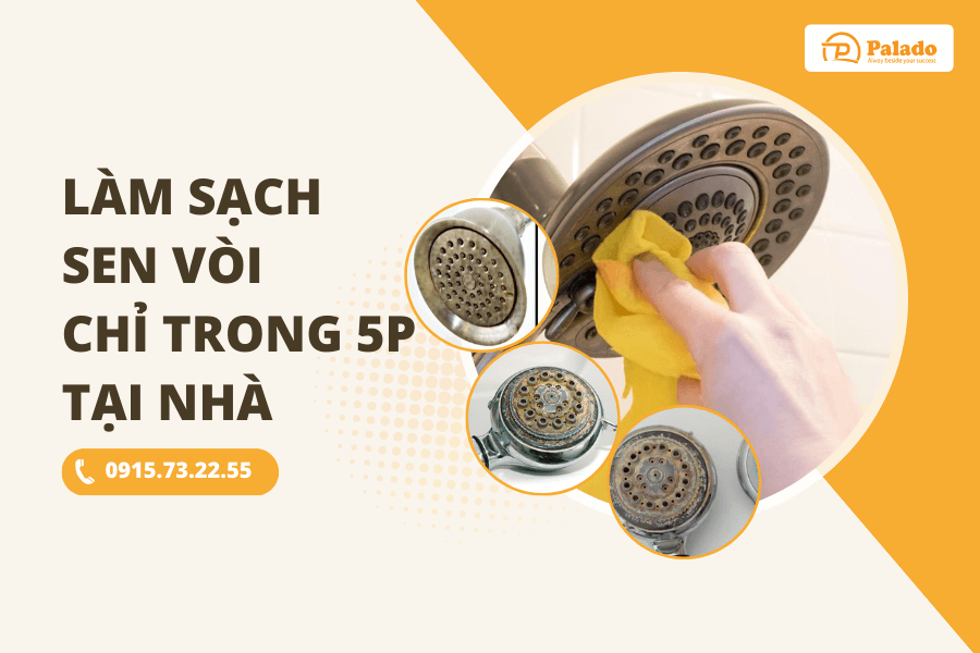 Hướng dẫn làm sạch vòi sen chỉ trong 5p tại nhà