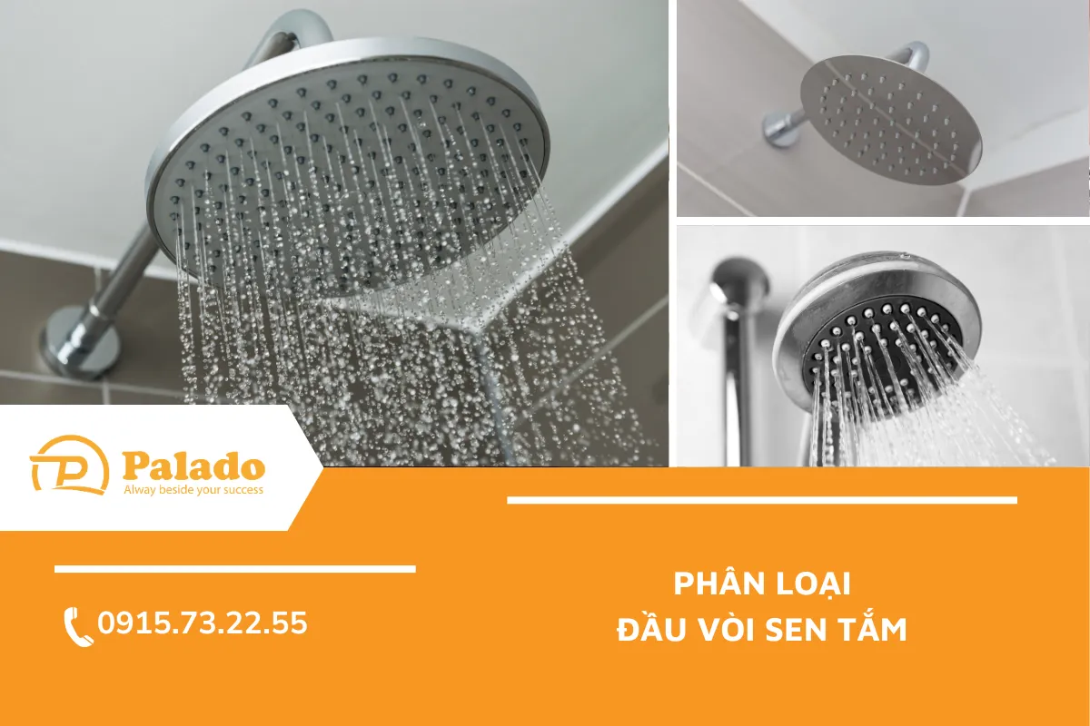 Phân loại đầu vòi sen trên thị trường Việt Nam