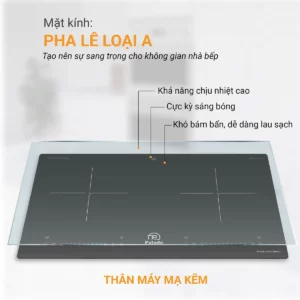 Thông số Chất liệu Bếp đôi hồng ngoại điện từ PLD 6688G 1200 x 1200