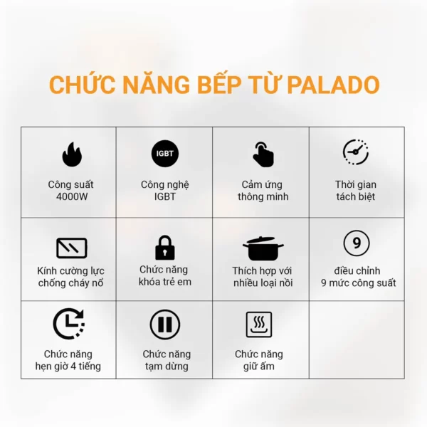 Thông số Chức năng bếp từ PLD 6688A 1200 x 1200 1