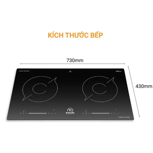 Thông số Kích thước Bếp từ đôi 6688C 1200 x 1200