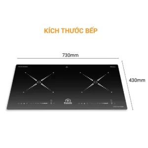 Thông số Kích thước Bếp từ đôi PLD 6688B 1200 x 1200