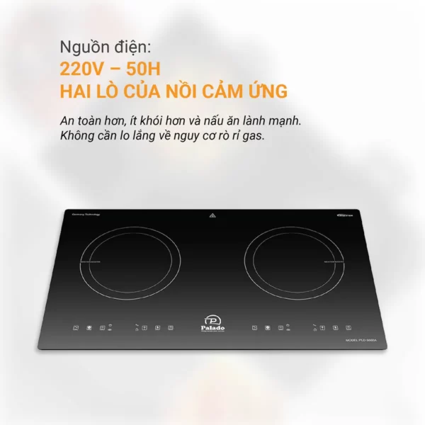 Thông số Nguồn điện Bếp từ đôi PLD 6688A 1200 x 1200