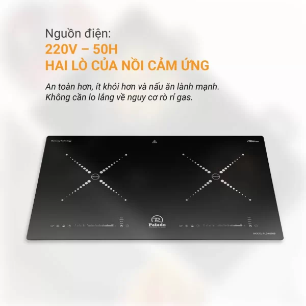 Thông số Nguồn điện Bếp từ đôi PLD 6688B 1200 x 1200