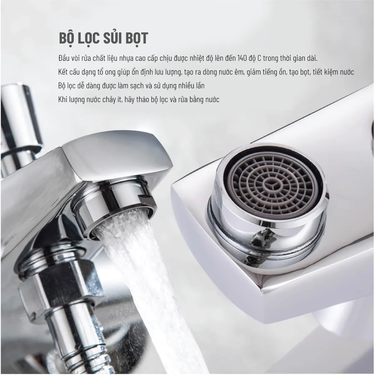 sen vòi Palado PLD903A1 (4) Những đặc điểm nổi bật của sen vòi Palado PLD903A1