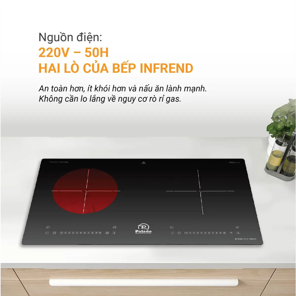 Tính năng nổi bật của bếp đôi hồng ngoại điện từ PALADO PLD6688G