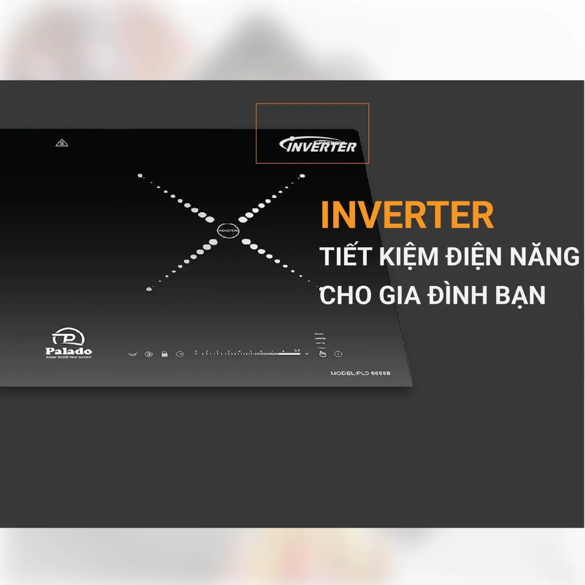 Bếp từ 2 vùng nấu Palado PLD6688B (12) Chất liệu của bếp từ 2 vùng nấu PLD6688B