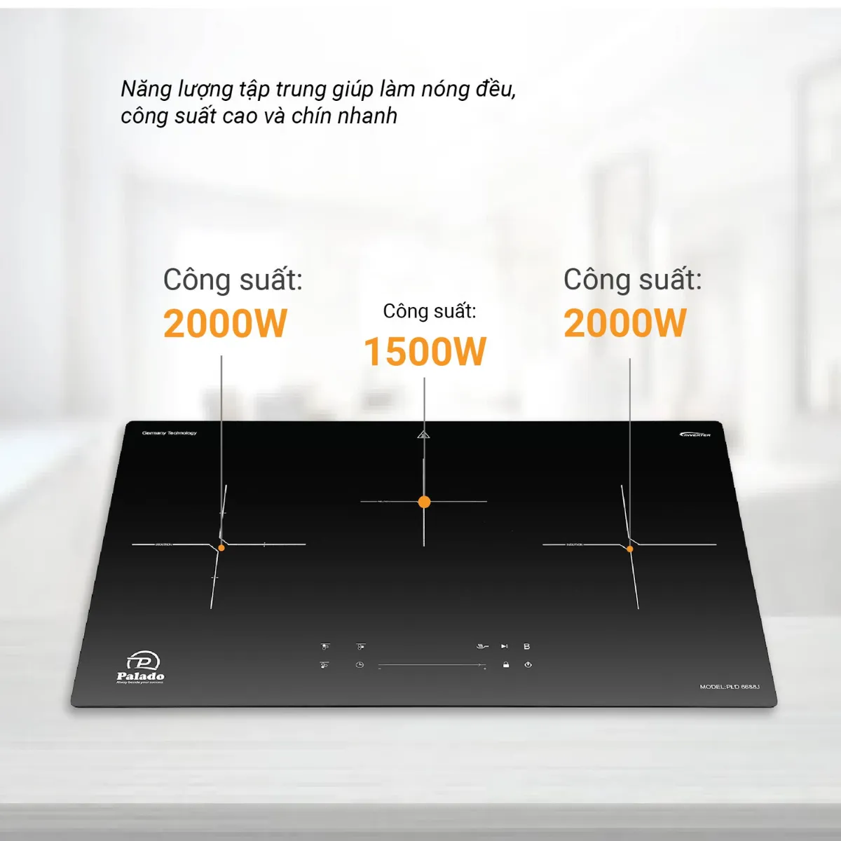 Bếp từ 3 vùng nấu PALADO PLD6688I Cam kết của Palado