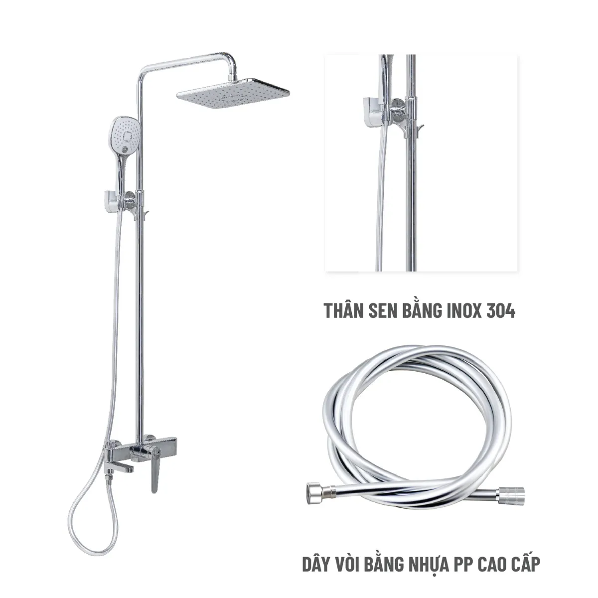 Sen Cây Palado PLD902C (3) Đặc điểm nổi bật của sen cây tắm Palado PLD902C