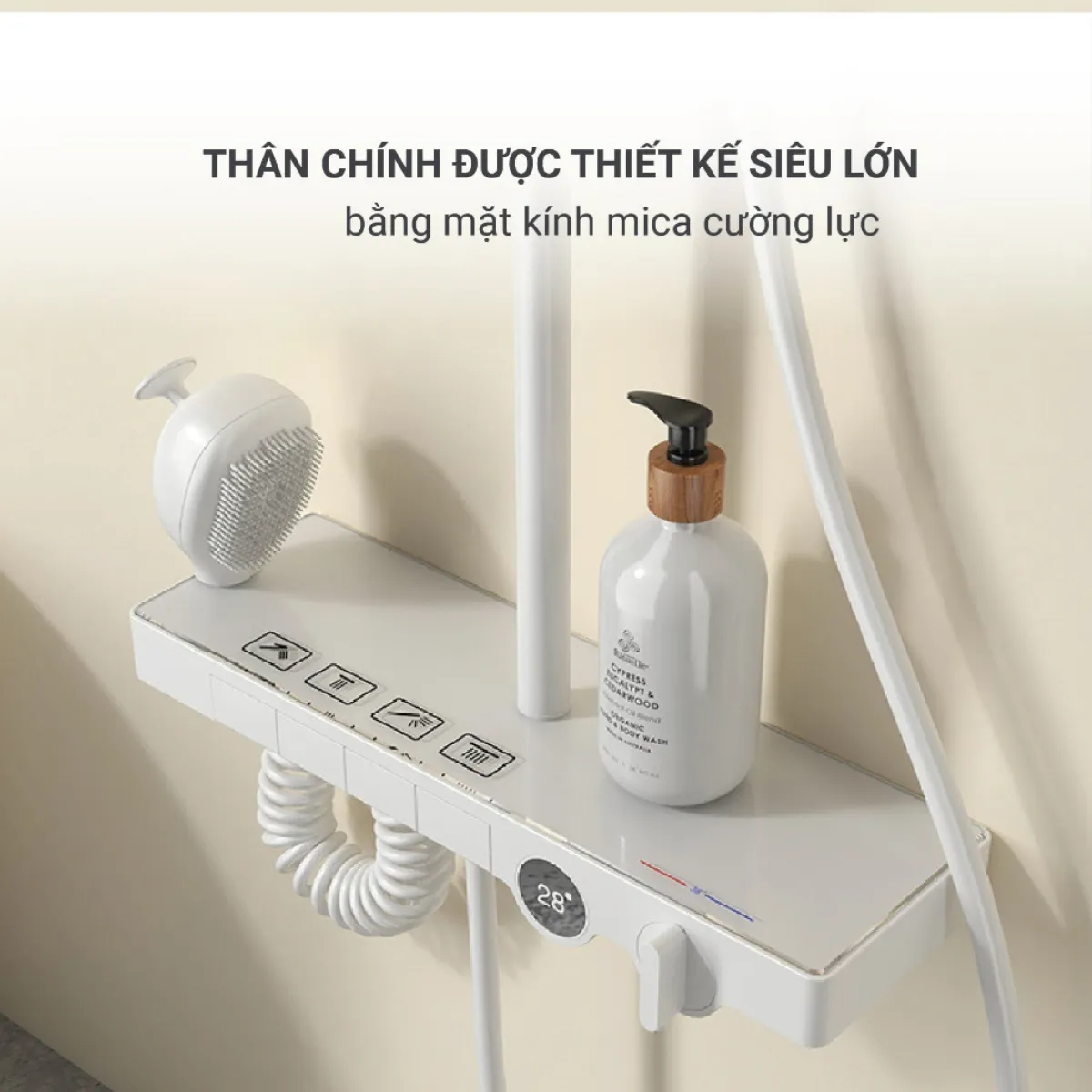 Sen cây Palado PLD901B (3) Thông số kỹ thuật của sen cây tắm Palado PLD901B