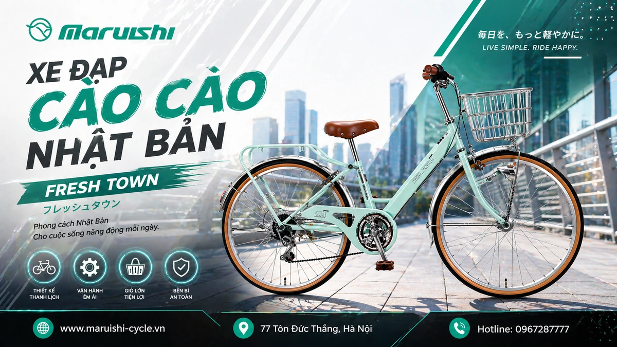 Xe Đạp Cào Cào FRESH TOWN
