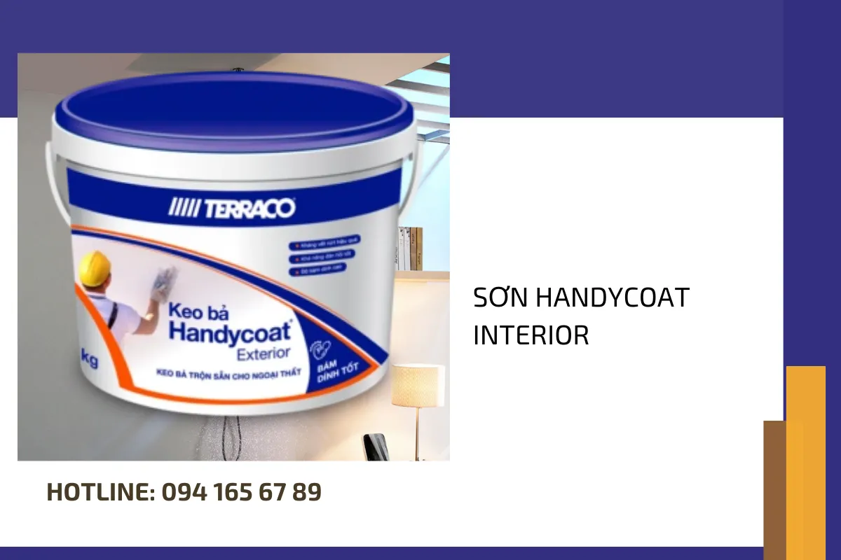 Terraco Handycoat Exterior được đánh giá là keo bả chất lượng số 1 trên thị trường.