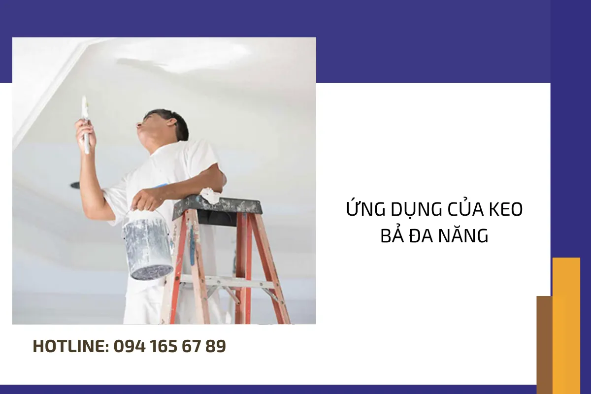 Ứng dụng của keo bả đa năng.