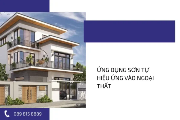 Ứng dụng sơn tự hiệu ứng vào ngoại thất