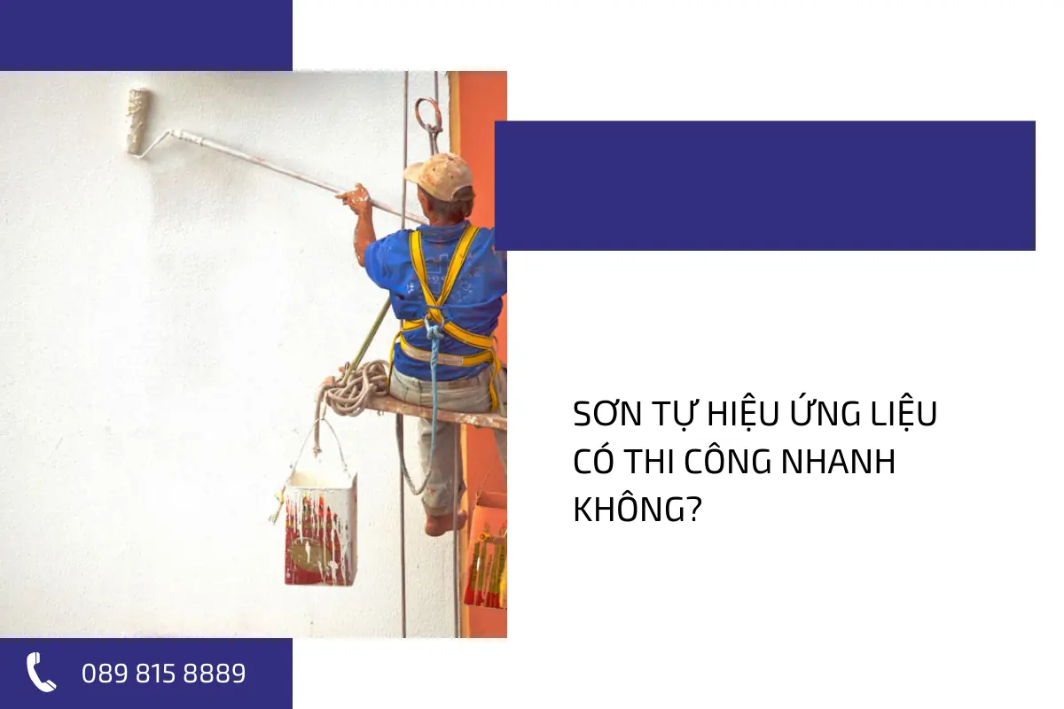 Sơn tự hiệu ứng liệu có thi công nhanh không?