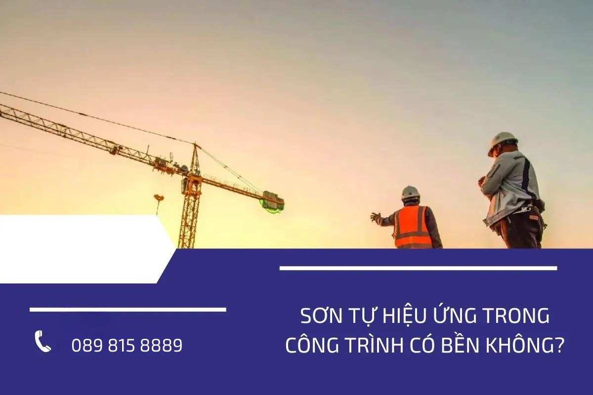 Sơn tự hiệu ứng trong công trình có bền không?