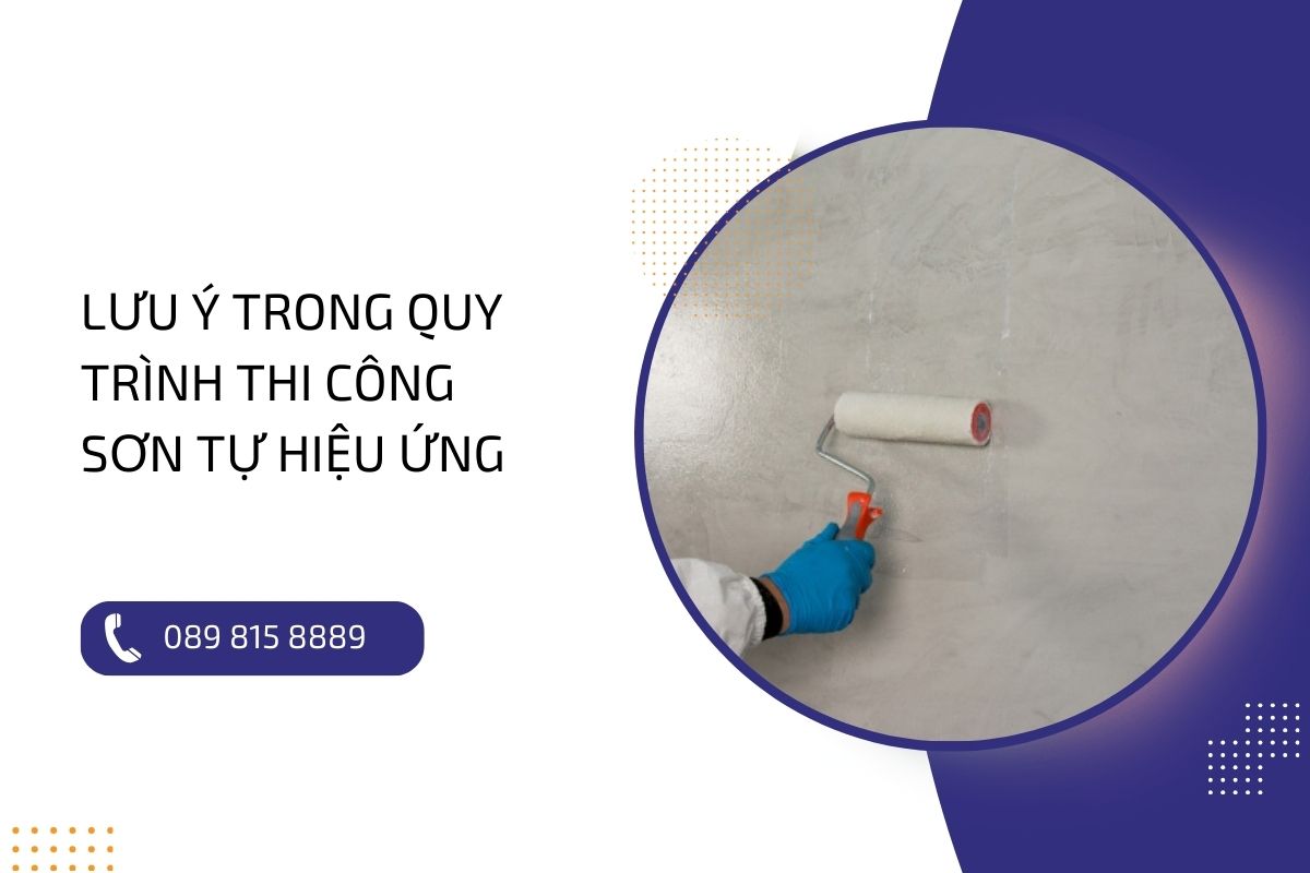 Quy trình thi công sơn tự hiệu ứng: Đâu là cách làm đúng?