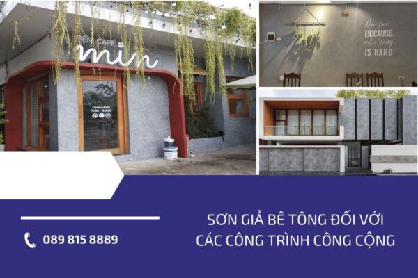 Sơn giả bê tông đối với các công trình công cộng