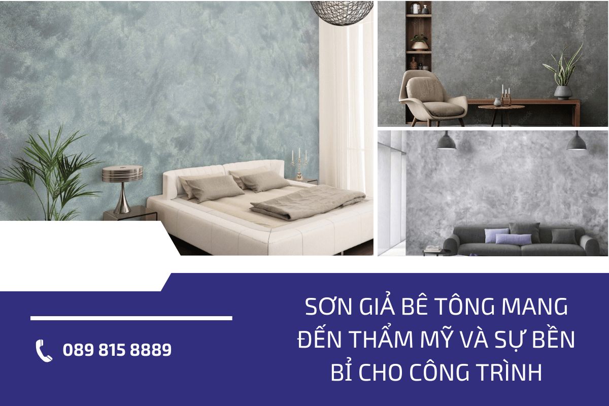 Sơn giả bê tông mang đến thẩm mỹ và sự bền bỉ cho công trình