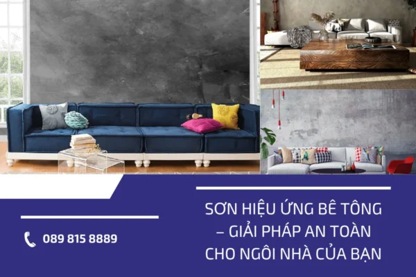 Sơn hiệu ứng bê tông cho ngôi nhà 5