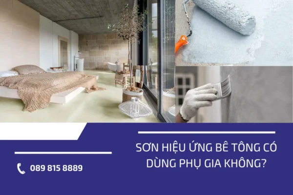 Sơn hiệu ứng bê tông dùng phụ gia 4