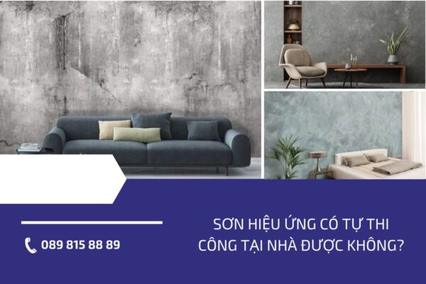 Sơn hiệu ứng có tự thi công tại nhà được không