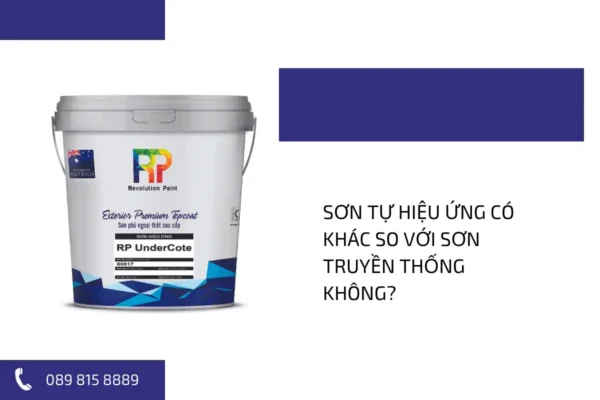 Sơn tự hiệu ứng có khác so với sơn truyền thống không?